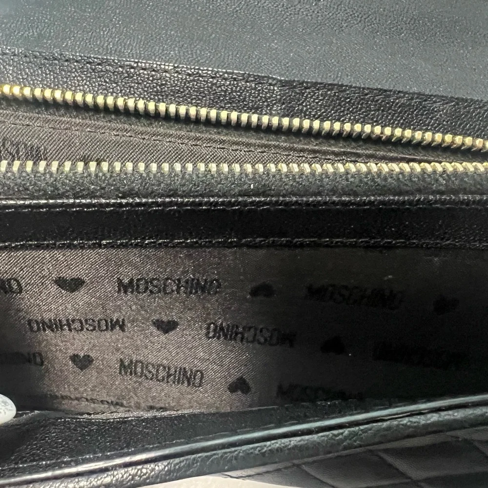 MOSCHINO Women’s Black Compact Wallet